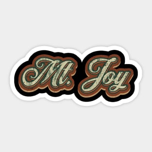 Mt. Joy Vintage Text Sticker